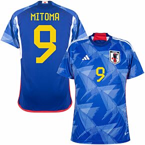 22-23 Japan Home Shirt + Mitoma 9 (Official Printing)