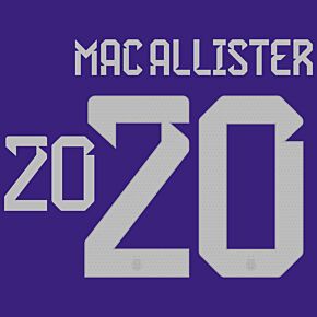 Mac Allister 20 (Official Printing) - 22-23 Argentina Away 2-Star