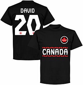 Canada Team David 20 T-shirt - Black