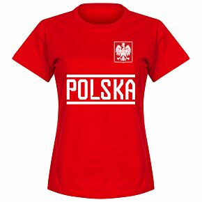 Poland Team Womens Tee - Red