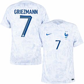 22-23 France Away Shirt + Griezmann 7 (Official Printing)