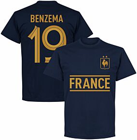 France Benzema 19 Team KIDS T-shirt - Navy