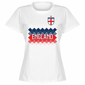 England Team Womens Tee - White