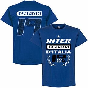 Inter 2021 Champions 19 T-shirt - Royal