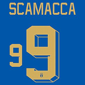 Scamacca 9 (Official Printing) - 22-23 Italy Home