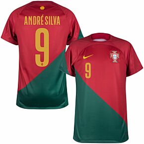 22-23 Portugal Home Shirt + André Silva 9 (Official Printing)