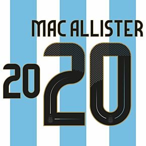 Mac Allister 20 (Official Printing) - 24-25 Argentina Home