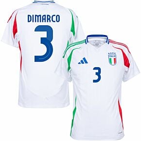 24-25 Italy Away Shirt + Dimarco 3 (Official Printing)