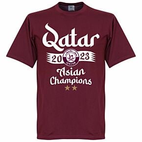 Qatar Asia Cup 2023 Winners T-shirt - Maroon