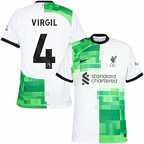 23-24 Liverpool Dri-Fit ADV Match Away Shirt + Virgil 4 (Premier League)