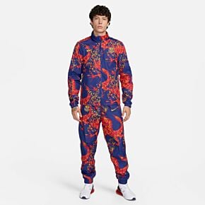 2024 Barcelona Chinese New Year NSW Woven Tracksuit - Deep Royal/University Gold