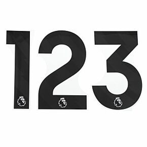 23-24 Premier League Official KIDS Player Numbers - Black (164mm)