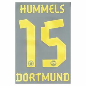 Hummels 15 - 12-13 Borussia Dortmund Away Official BOYS Name & Number