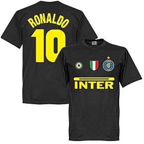 Inter Ronaldo 10 Team Tee - Black