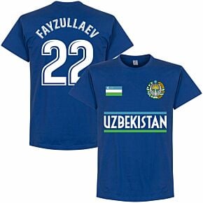 Uzbekistan Team Fayzullavev 22 T-shirt - Royal