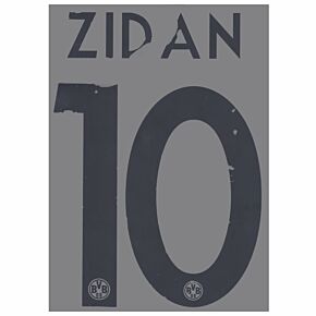 Zidan 10 - 10-11 Borussia Dortmund Home Official Name & Number