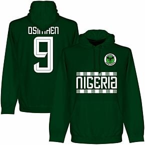 Nigeria Team Osimhen 9 Hoodie - Bottle Green