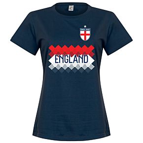 England Team Womens Tee - Navy