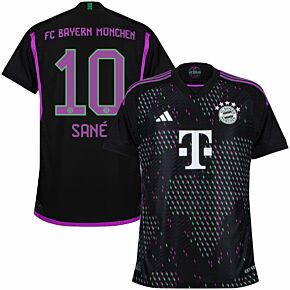 23-24 Bayern Munich Authentic Away Shirt + Sané 10 (Official Printing)