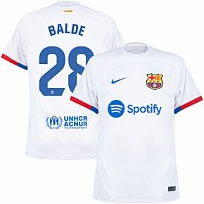 23-24 Barcelona Away Shirt + Balde 28 (La Liga)