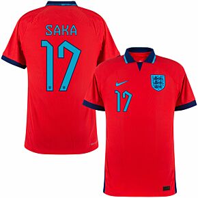 22-23 England Dri-Fit ADV Match Away Shirt + Saka 17 (Official Printing)