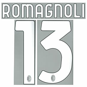 Romagnoli 13 (Official Printing) - 21-22 AC Milan Home