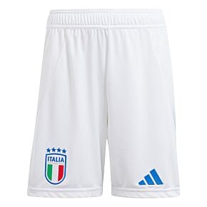 24-25 Italy Home Shorts - Kids - White