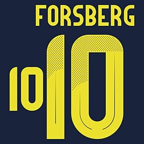 Forsberg 10 (Official Printing) - 24-25 Sweden Away