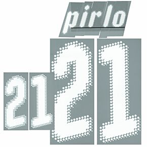 Pirlo 21 - 08-09 Italy Home Kids Name and Number Transfer
