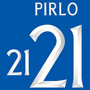 Pirlo 21 (Official Printing) - 23-24 Italy Home