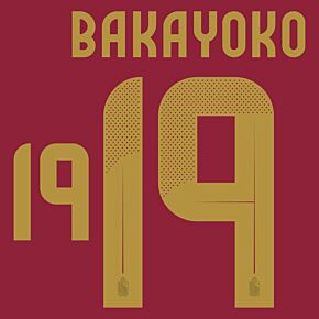 Bakayoko 19 (Official Printing) - 24-25 Belgium Home
