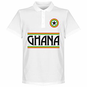 Ghana Team Polo Shirt - White
