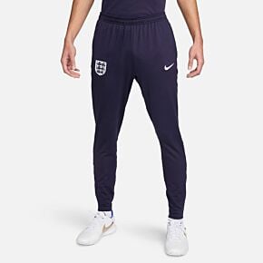 24-25 England Dri-Fit Strike Pants - Purple Ink/Rosewood/White