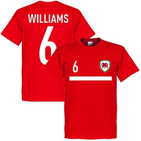 Wales Williams 6 Banner Tee - Red
