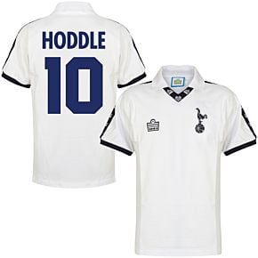 1978 Tottenham Home Retro Shirt + Hoddle 10 (Retro Flock Printing)