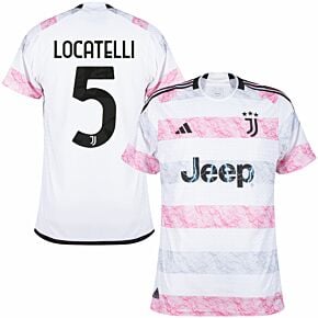 23-24 Juventus Away Authentic Shirt + Locatelli 5 (Official Printing)