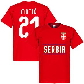 Serbia Matic 21 Team Tee - Red