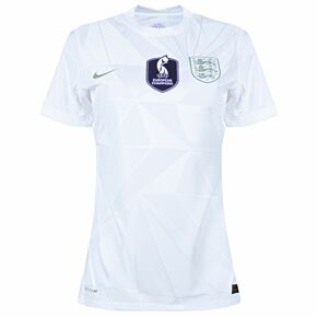 2022 England Womens Vapor Match Home Shirt + Euro 2022 Champions Patch