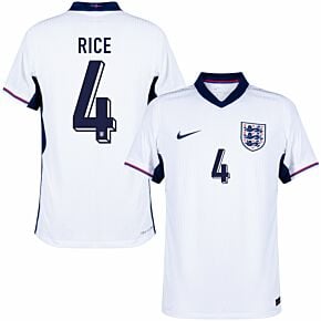 24-25 England Dri-Fit ADV Match Home Shirt + Rice 4 Official Printing)