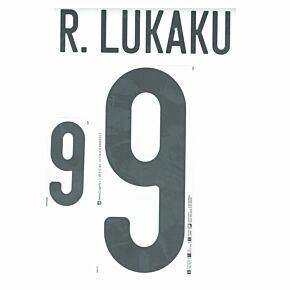 R.Lukaku 9 (Official Printing) - 21-22 Belgium Away