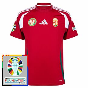24-25 Hungary Home Shirt incl. Euro 2024 & Foundation Tournament Patches