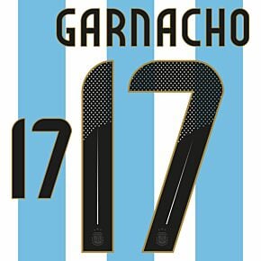 Garnacho 17 (Official Printing) - 24-25 Argentina Home
