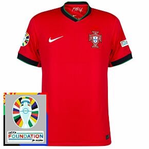24-25 Portugal Home Shirt incl. Euro 2024 & Foundation Tournament Patches