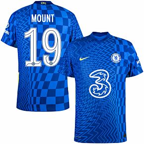 21-22 Chelsea Dri-Fit ADV Match Home Shirt + Mount 19 (Official Cup Printing)