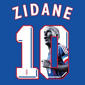Zidane 10 (1998 Gallery Printing) - France Home