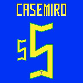 Casemiro 5 (Official Printing) - 22-23 Brazil Away