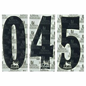 97-07 Premier League Original Chris Kay Numbers Retail Size (230mm) - Black