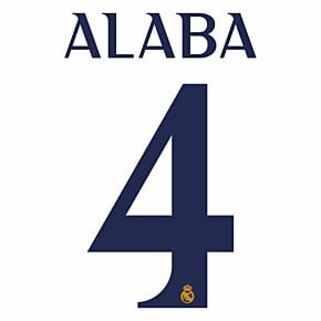 Alaba 4 (Official Cup Printing) - 23-24 Real Madrid Home