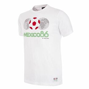 COPA FIFA Classics Mexico 1986 World Cup Emblem T-Shirt - White