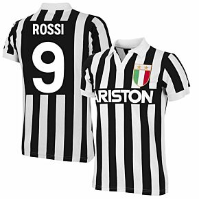 Copa '84 Juventus Home RetroShirt + Rossi 9